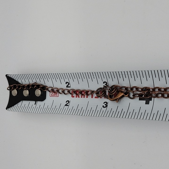 525- Wire Wrapped Pendant Natural Stone Handmade Necklace NWT - Picture 4 of 6